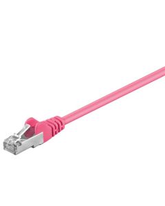 CAT 5E Patch Cable, SF/UTP, Magenta, 1M