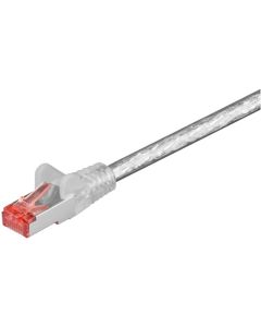 CAT 6 Patch Cable S/FTP (PIMF), gjennomsiktig, 10m