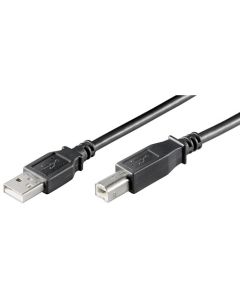 USB 2.0 Hi-Speed-kabel, svart, 5m,