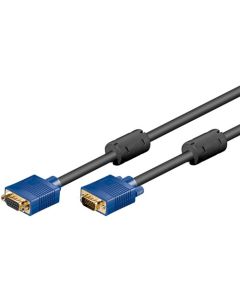 Full HD SVGA Monitor Extension Cable, Blue Sort, 1,8m,
