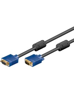 Full HD SVGA Monitor Extension Cable, Blue Sort, 3M,