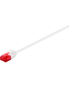 Katt 6 tynn lappekabel U/UTP, hvit, 3m