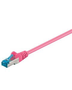 CAT 6A Patch Cable S/FTP (PIMF), Magenta, 7,5m