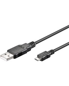USB 2.0 Hi-Speed-kabel, svart, 5m,