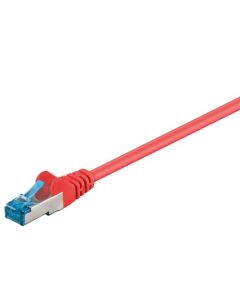 CAT 6A Patch Cable S/FTP (PIMF), rød, 0,25m