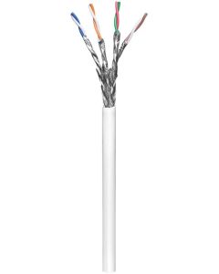 CAT 6 Network Cabinary, S/FTP (PIMF), White, 100m Cable Roll