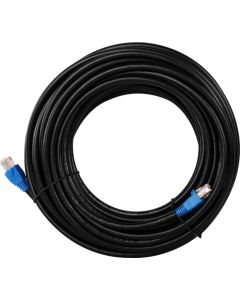 Katt 6 utendørs lappekabel, U/UTP, svart, 60 m