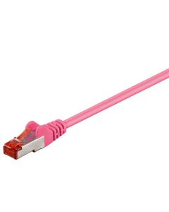 CAT 6 Patch Cable S/FTP (PIMF), Magenta, 1,5m