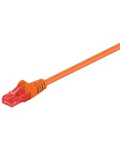 Cat 6 Patch Cable, U/UTP, oransje, 1,5m