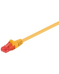 Cat 6 Patch Cable, U/UTP, gul, 25m