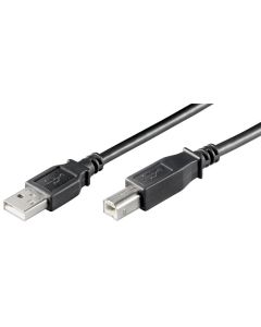 USB 2.0 Hi-Speed-kabel, svart, 1 m,