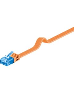 CAT 6A Flat Network Cable U/UTP, oransje, 2m