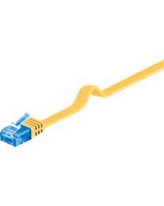 CAT 6A Flat Network Cable U/UTP, gul, 3m