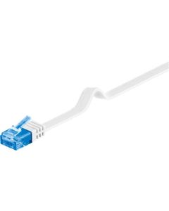 CAT 6A Flat Network Cable U/UTP, White, 5m