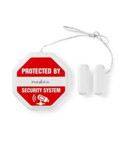 Nedis Slim glass brudd alarm bygget -i sirene