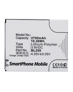Batteri BL259 til Lenovo sitron 3 / k32c36 (kompatibel)