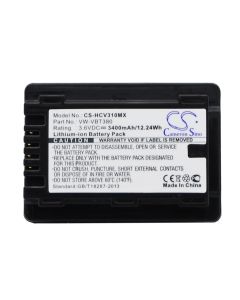Batteri for Panasonic Camera HC -250eb - 3400mAh