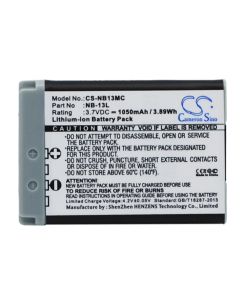 Batteri for Canon Camera PowerShot - 1050mAh
