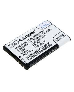 Batteri for Nokia 5220 XpressMusic (kompatibel)