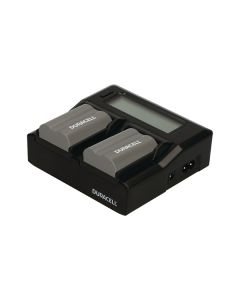 Duracell batterilader for Canon BP-511 med 2 ladekanaler