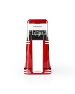 Nedis, popcornmaskin, varm luft, 1200 w