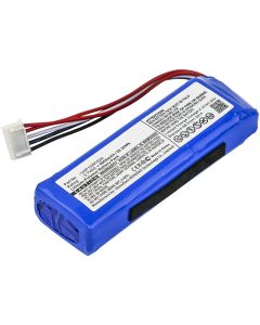 Batteri for JBL Charge 3 2016 Versjonshøyttaler, 6000mAh (kompatibel)