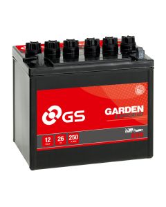 GS Yuasa GS-895 12V 26AH 250A Batteri for f.eks. Hage traktor + pol til høyre
