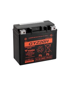 Yuasa Gyz20h 12V AGM -batteri for motorsykkel