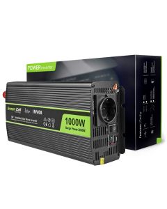 Green Cell Inverter for bil 12V til 220V, 1000W/2000W Modifisert sinus