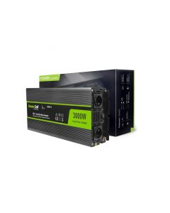 Green Cell Inverter for bil 12V til 230V, 3000W/6000W, Ren sinus