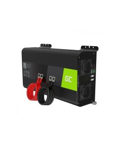 Green Cell Pro Inverter for bil 12V til 230V 1000W/2000W Ren sinus