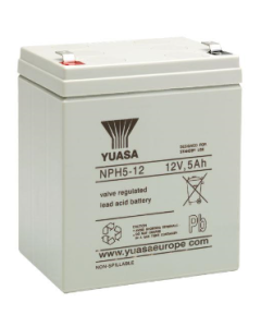 Yuasa NPH5-12 blybatteri (høyt avløp)
