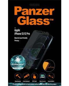 Panzerglass Apple iPhone 12/12 Pro Case Friendly Privacy, Black