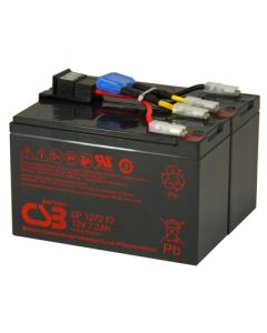 Erstatningsbatteri som tilsvarer APC RBC48 inkl. Pinner