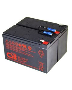 Erstatningsbatteri som tilsvarer APC RBC5 inkl. Pinner