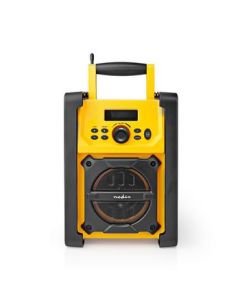 Nedis, FM Radio, Digital, 15W, Skjerm: 2.2 ", Bluetooth®, IPX5, Gul/svart