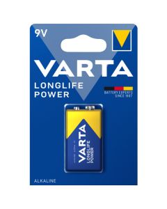 Varta Longlife Power E / 9V batteri (1 stk)
