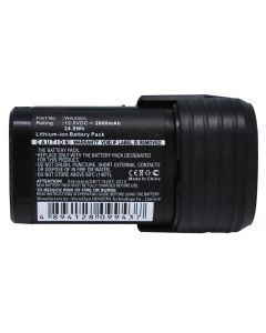 Batteri til Worx Wu288, 2000mAh (kompatibel)