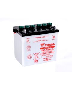 Yuasa Y60-N24L-A 12V batteri for motorsykkel