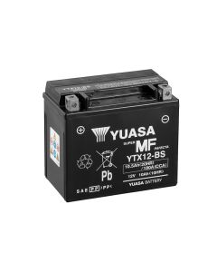 Yuasa YTX12-BS 12V AGM-batteri for motorsykkel