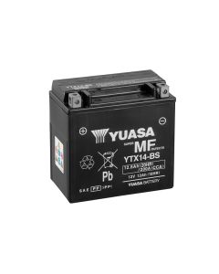 Yuasa YTX14-BS 12V AGM-batteri for motorsykkel