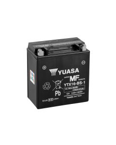 Yuasa YTX16-BS-1 12V AGM-batteri for motorsykkel