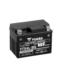 Yuasa YTX4L-BS 12V AGM-batteri for motorsykkel
