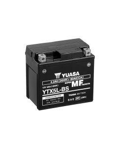 Yuasa YTX5L-BS 12V AGM-batteri for motorsykkel