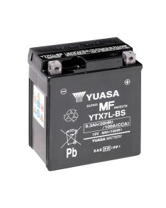 Yuasa YTX7L-BS 12V AGM-batteri for motorsykkel