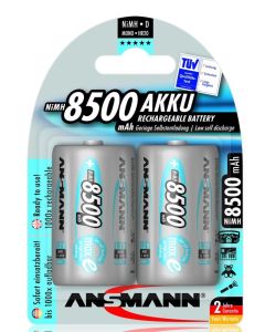 Anmann Maxe D / Mono / R20 8500 mAh (2 stk) oppladbare batterier