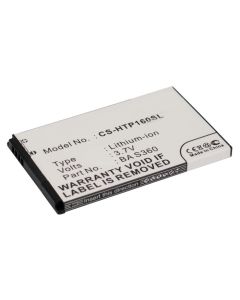 HTC Battery BA S360 for Topaz / tatovering / mega (kompatibel)