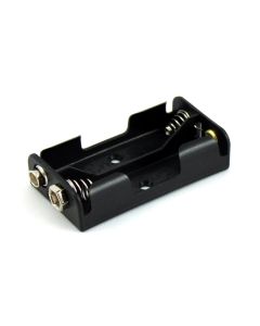 Batteriholder for 2 x AA / R06 (med SNAP -på tilkobling) - serielt tilkoblet