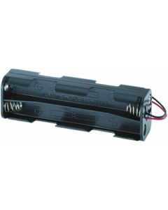 Batteriholder til 8 x AA / R06 (avlang) - Serielt tilkoblet