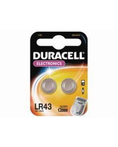 Duracell LR43 - alkalisk (2 stk)